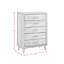 Commode 5 tiroirs George Oliver Lewellyn en noyer
