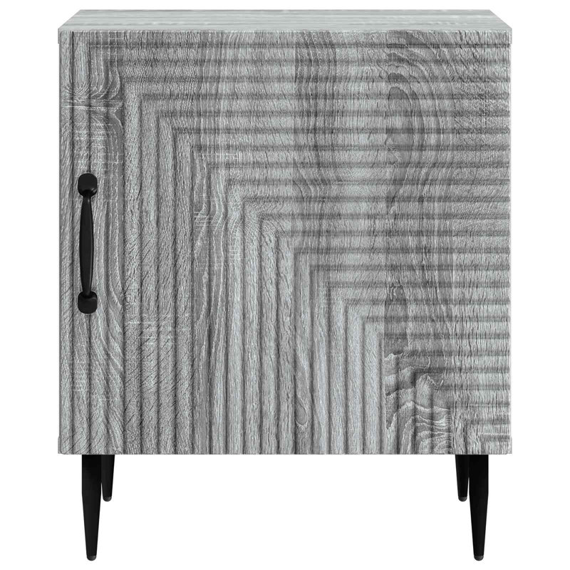 43cm W Manufactured Wood Bedside Table, Grey Sonoma