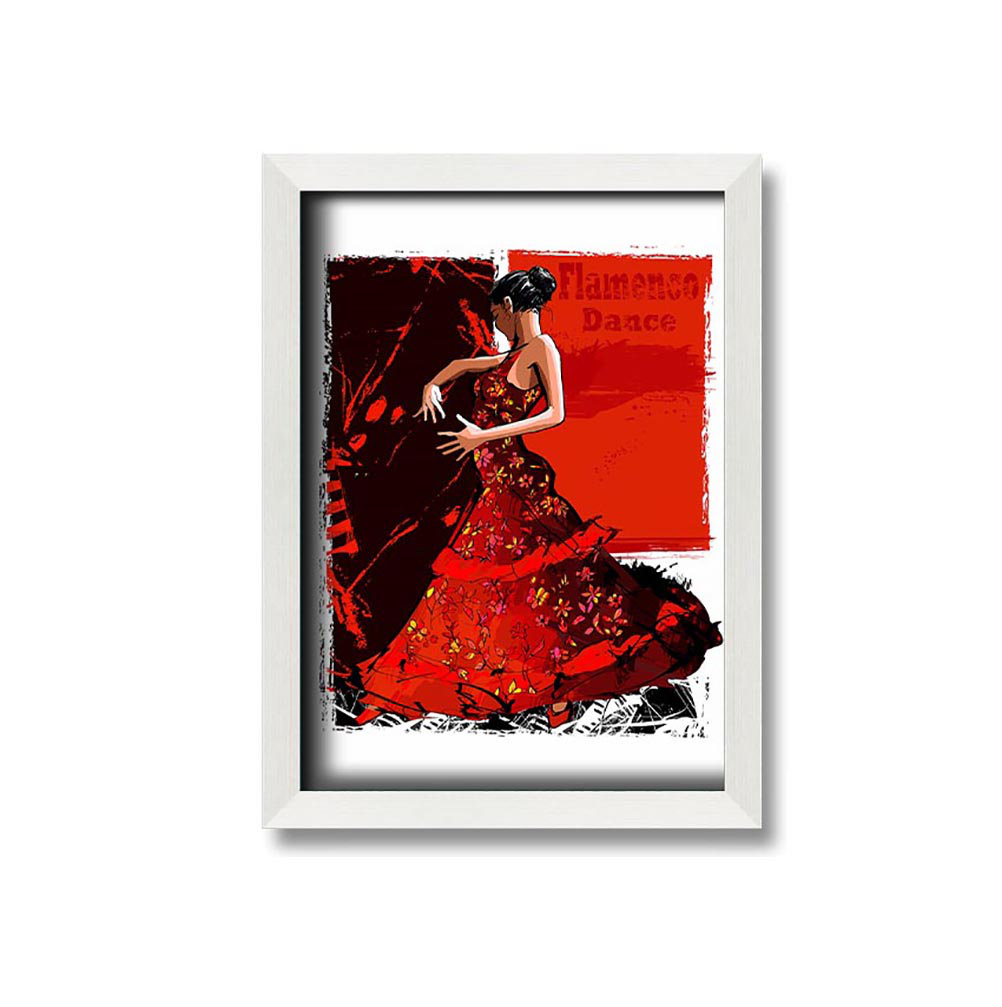 Flamenco 1 Gerahmter Druck Wandkunst