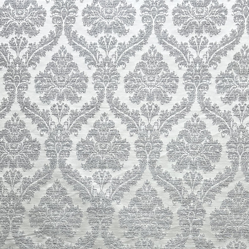 Damask Jacquard | Delano Fabric, Silver