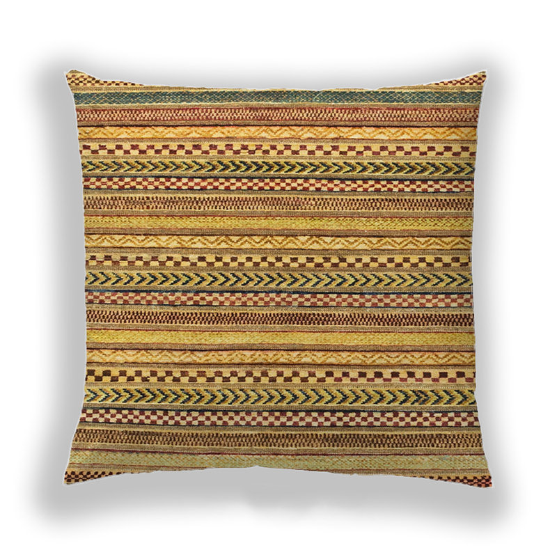 Coussin Abstract 2242, Microsuède, Chocolat