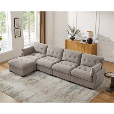 141.73'' Modular Upholstered Sectional Sofa