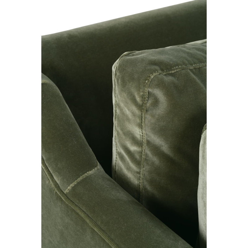 Madeline Sofa, Chocolate, Sage, 34"H x 90"W x 40"D