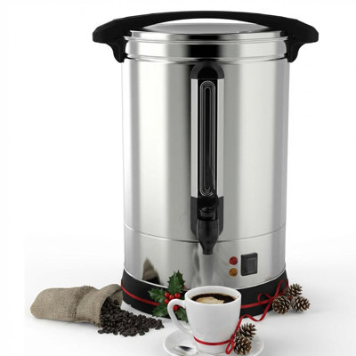 Commercial Coffee Urn,[Fast Brewing] [Food-safe 304 Stainless Steel] Hot Water Urn, [Effortless Clean] Large Coffee Maker for Churches, Meeting Rooms, Lounges, and Large Events