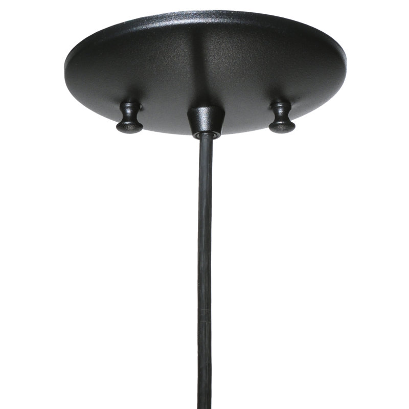 Luminaire suspendu 1 lumière à cône simple, H 7 - 65 po x l 8 po x P 8 po