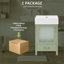 Meuble-lavabo vert 20 po | Évier et rangement en céramique pour petits espaces
