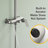10 Inch Exposed Pipe Tub Shower System With Hand Shower Single Handle Wall Mounted Shower Faucet Set Brass Shower Trim Kit With Slide Bar-128782736