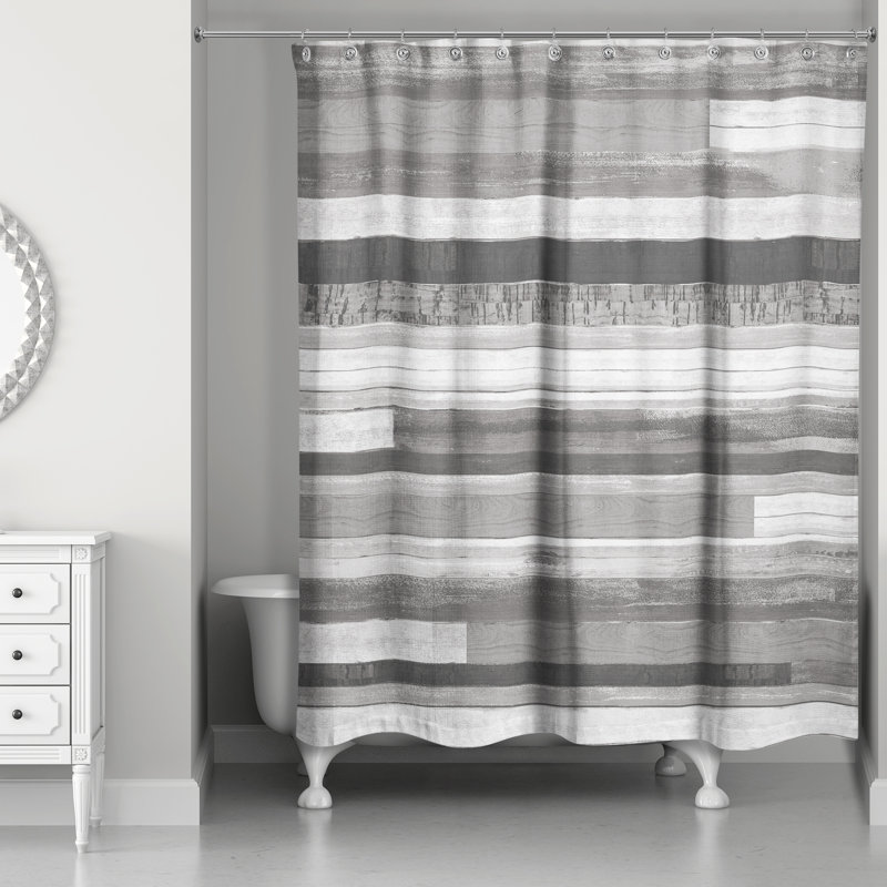 Jaidon Striped Shower Curtain