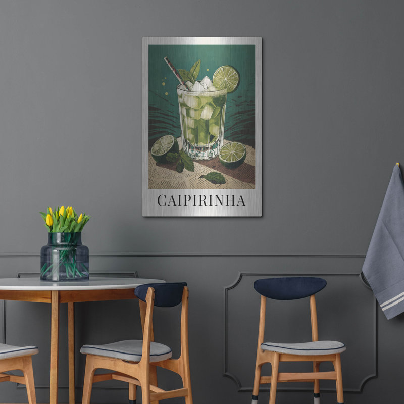 «Caipirinha» par Andreas Magnusson, art mural en métal, H 36 po x l 24 po