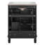 Meuble-lavabo noir 24 po avec lavabo en céramique - Armoire moderne peu encombrante avec 2 tiroirs et tablette réglable