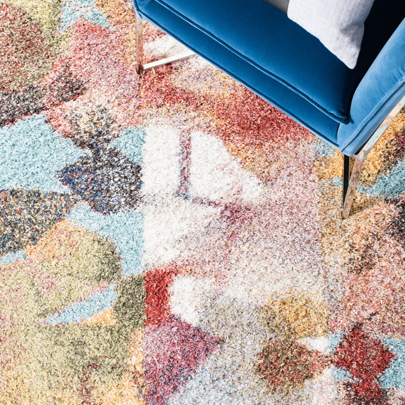 Aratrika Performance Abstract Rug, Rectangle 5'5" x 7'7"