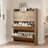 24 Pair Farmhouse Shoe Storage Cabinet
