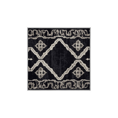 Machine Washable Gray Area Rug