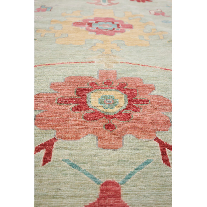 Mazar One-of-a-Kind Rectangle 9'3" X 11'10" New Age Area Rug Green