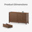 Valdean 6-Drawer 55" W Double Dresser-1216274434