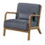 Chaise d'appoint en velours côtelé 1pc