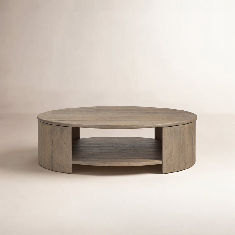 Lovella Solid Wood Single Coffee Table, Drifted Oak