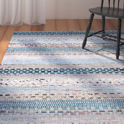 Vesey Hand Woven Cotton Striped Rug