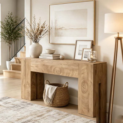 Console, table de couloir en bois