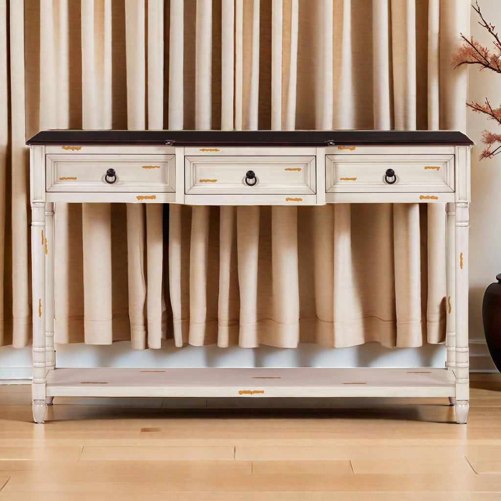 Red Barrel Studio® Console Table Sofa Table With Drawers For Entryway ...
