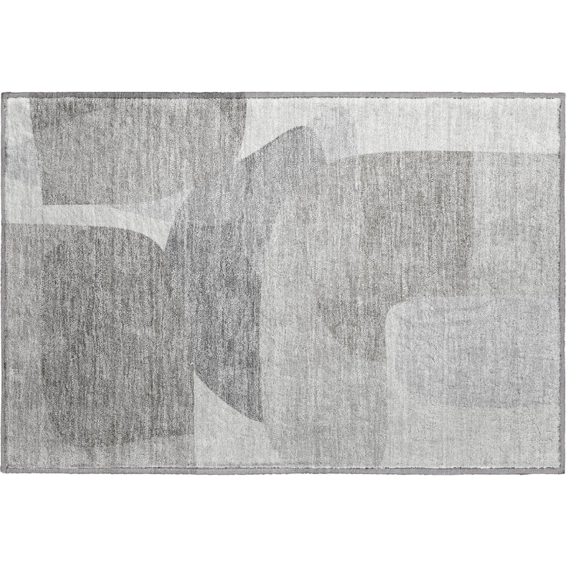 Premium Machine Washable Mayfield AMF2121 Blocks Rug, 1'8" x 2'6", Linen