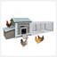 Spacious 118 Inch Wooden Chicken Coop With Free-Range Doors, Nesting Box, And Easy-Clean Pull-Out Tray For Outdoor Use