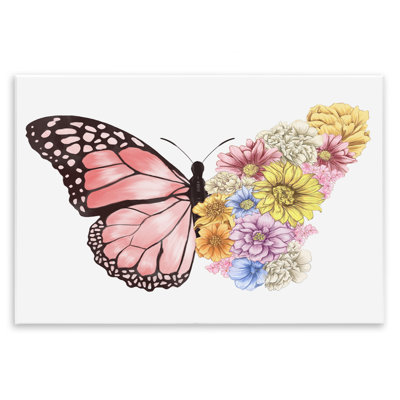«Butterfly Floral Bouquet Wing College Spring» par Ziwei Li - impression d'art graphique