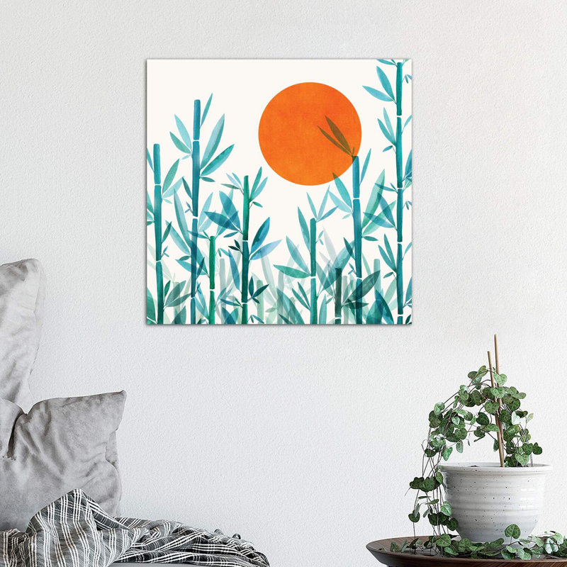 Zen Garden Sunset - Wrapped Canvas Print, 45.72 cm H x 45.72 cm W x 1.91 cm D