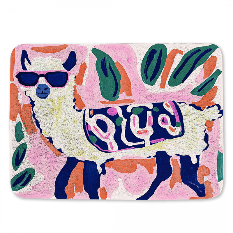 Tapis de bain lama, L 24 po x l 17 po