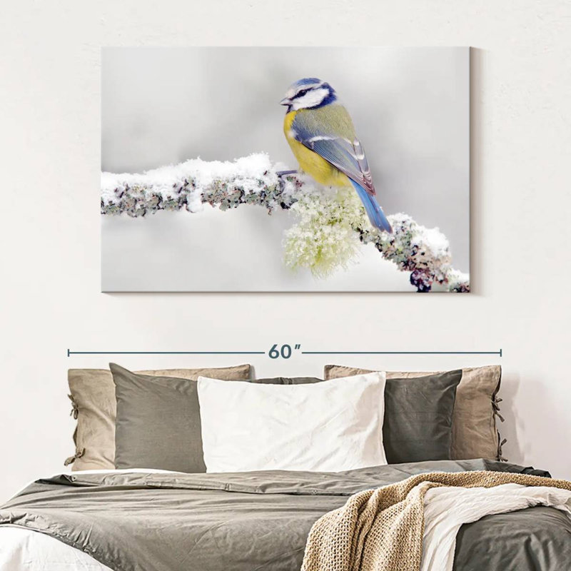 Crowle Blue Tit Songbird, 34" H x 51" W
