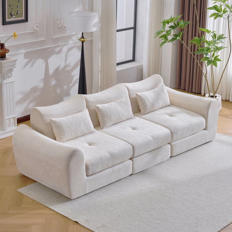 Canapé modulaire Cloud, canapé-lit pliant convertible, canapé modulaire rembourré - parfait pour le salon, la chambre à coucher et l'espace de divertissement