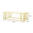 Metal Frame Coffee Table with Glass Top-1767844381