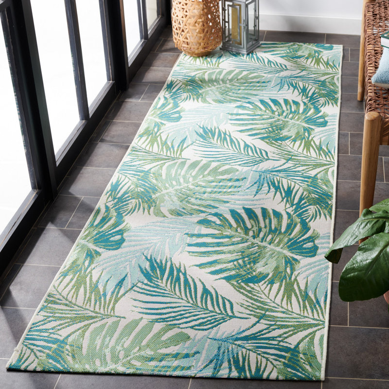 Ivanna 500 Performance Floral Indoor/Outdoor Area Rug, Runner 2'8" x 8'