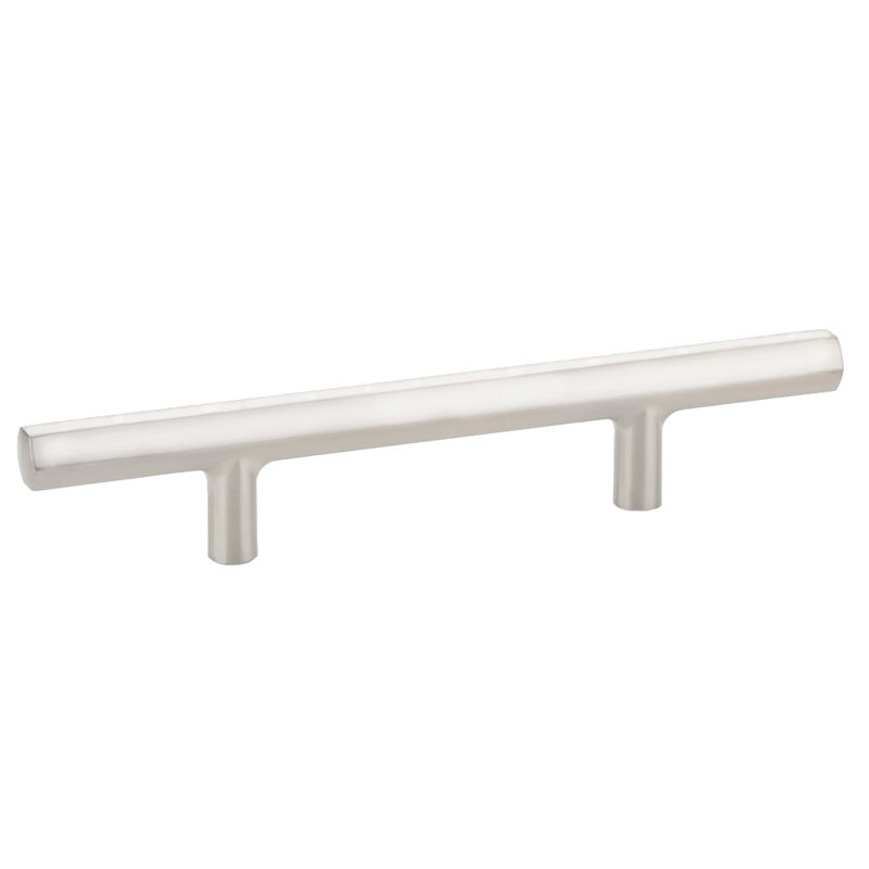 Emtek Mod Hex Extended Pull 6" Center-to-Center, Polished Nickel, 3 1/2" 