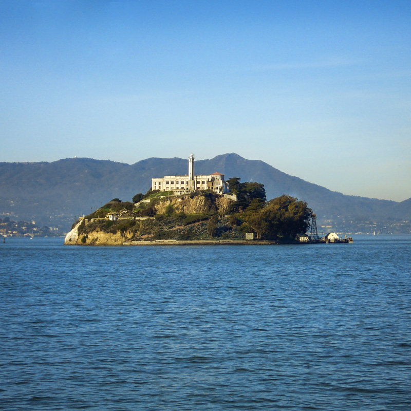 Alcatraz Island by GoodLifeStudio - No Frame Print on Canvas, 122cm H x 122cm W
