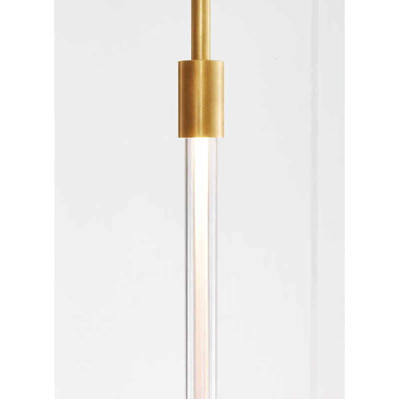 Phobos 1 - Light LED Pendant, Natural Brass