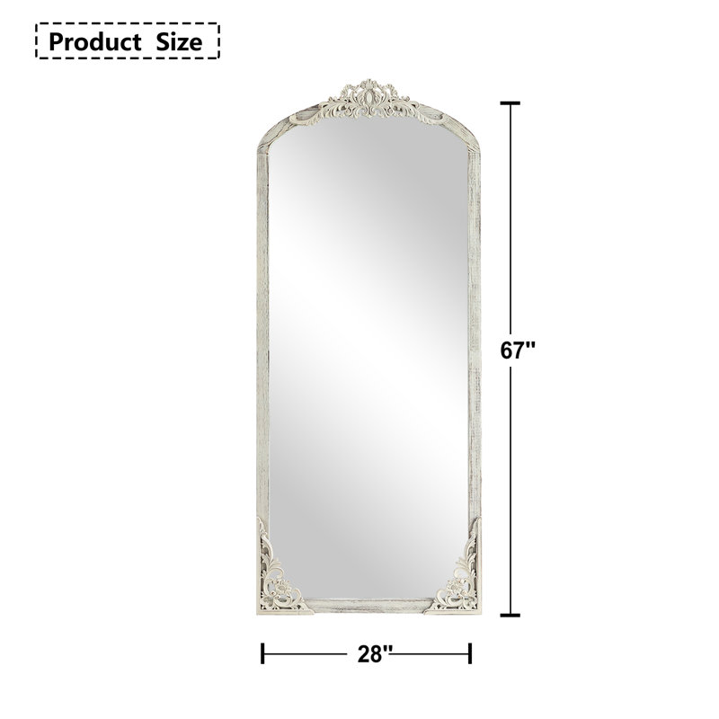 Miroir pleine grandeur en bois massif