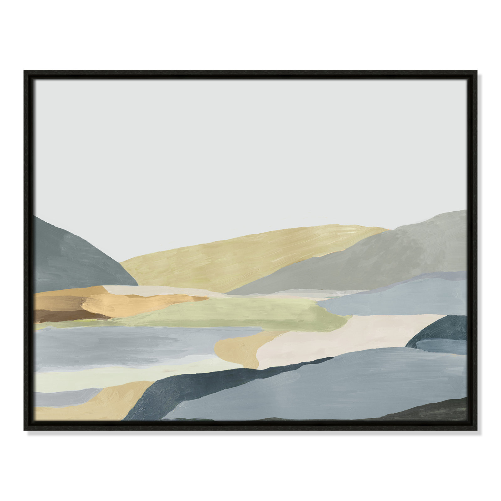 Blair "Warm Hills II" Painting, 23.5" H x 29.5" W x 2" D, Espresso Canvas