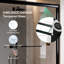 Porte de douche coulissante double semi-sans cadre H 56 po x l 72 po x H 72 po