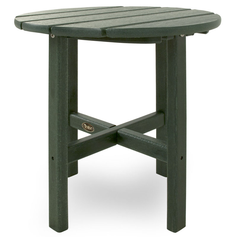 Table d'appoint ronde POLYWOOD 18 po Cape Cod, Toit de forêt tropicale