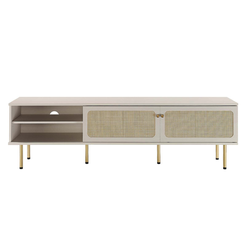 Meuble télé 70 po Cambria, Blanc, 69.5"