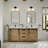 2 Light Bathroom Vanity Light Dimmable With Milk Glass Shades Over Mirror-1544001001-1544001002