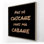 Pas de litige dans ma maison - noir | Toile encadrée «Man Cave»