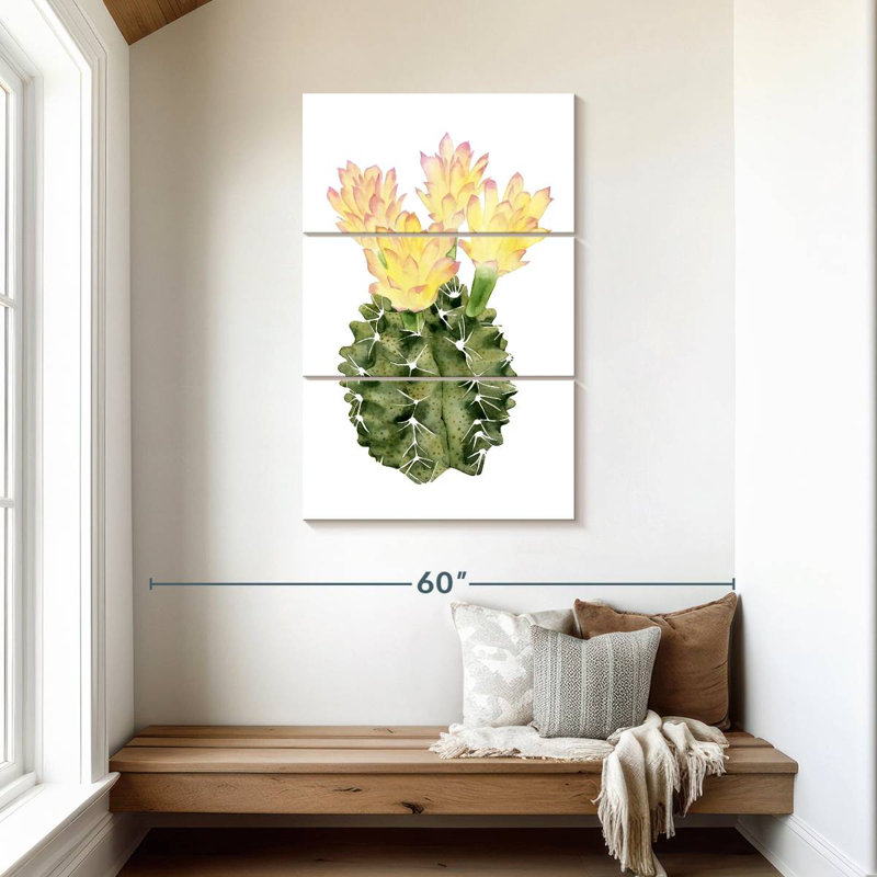Harnek Dicat Cactus Bloom II, H 45 po x l 28 po