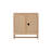 Raw Oak Rattan Arched Door Storage Cabinet -1146970500