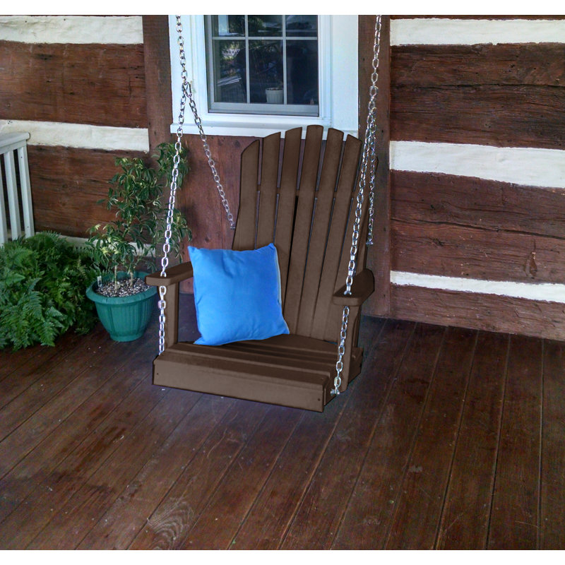 Balancelle en rotin Adirondack Ratto, Brun Tudor