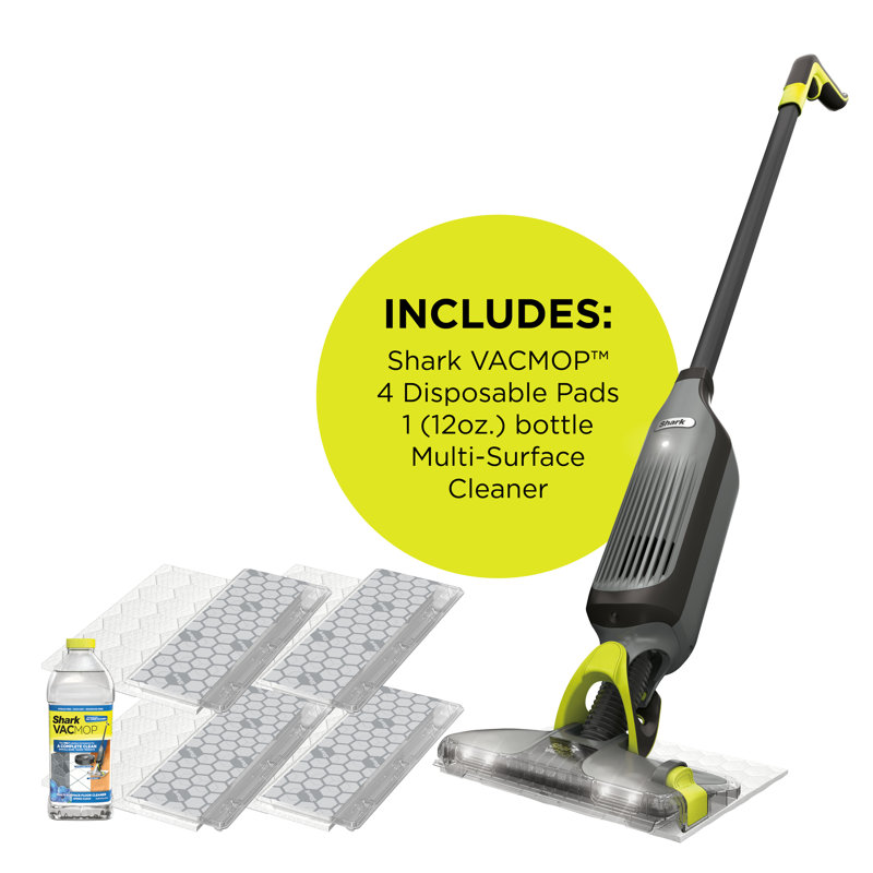 Shark Vacmop Pro Cordless Hard Floor Disposable Pad Vacuum Mop, Charcoal Gray