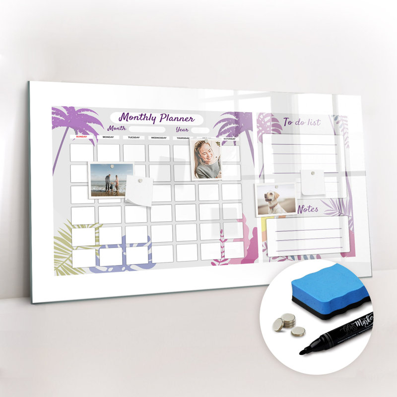Magnetic Glass Dry Erase Board