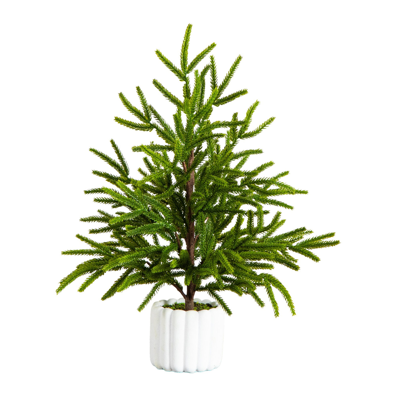 White 1.9' Pine Christmas Tree