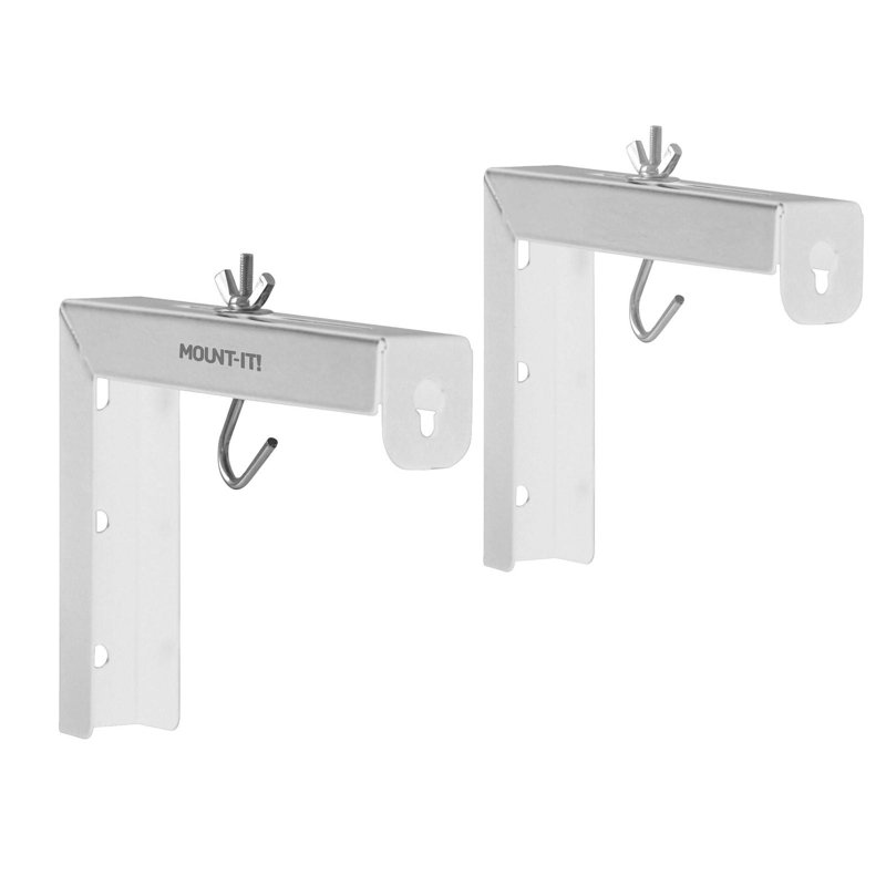 Support pour écran de projecteur universel 6 po - installation murale ou au plafond, Blanc